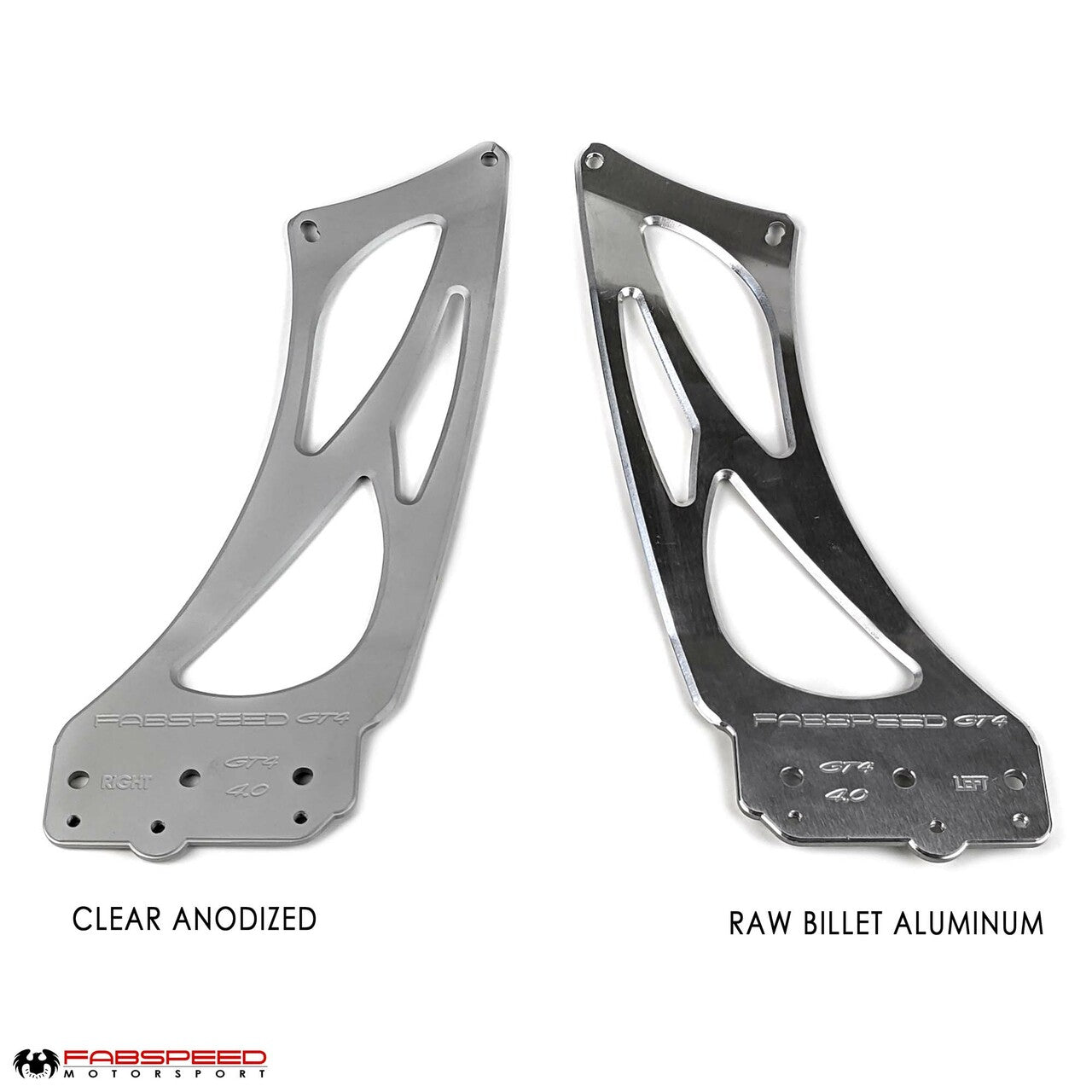 Fabspeed Porsche 981/718 Cayman GT4 Monoblock Wing Risers (2015+)