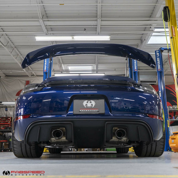 Fabspeed Porsche 981/718 Cayman GT4 Monoblock Wing Risers (2015+)