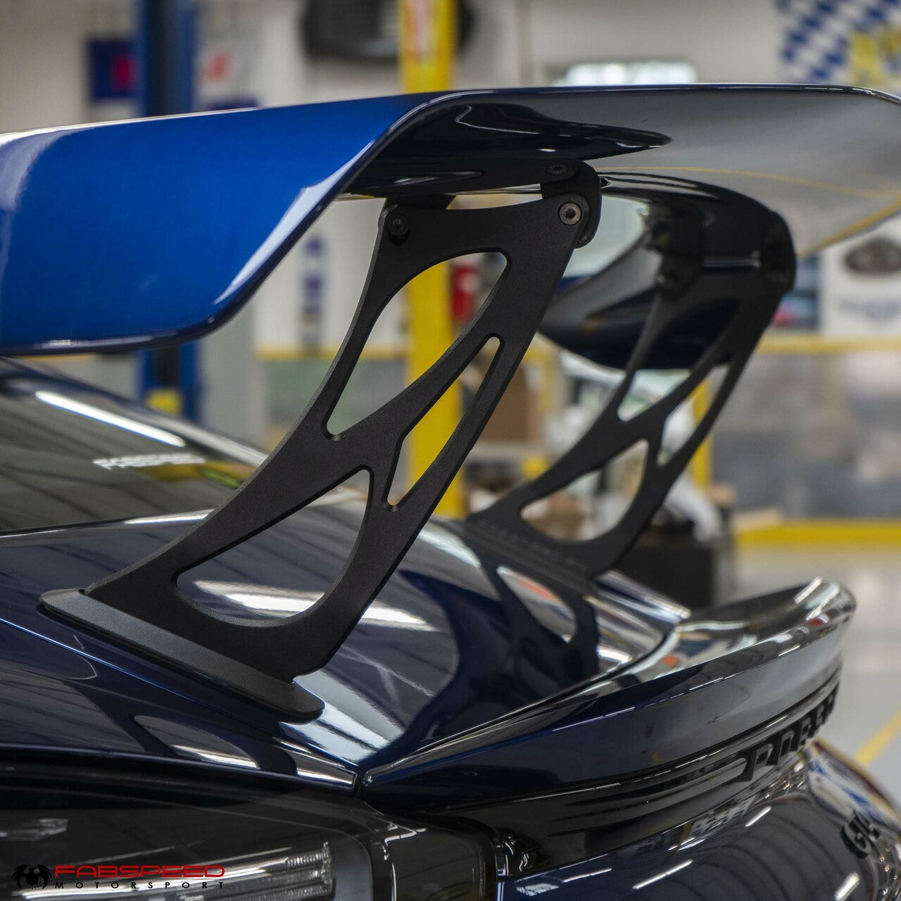 Fabspeed Porsche 981/718 Cayman GT4 Monoblock Wing Risers (2015+)