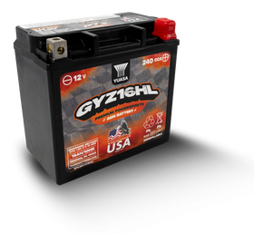 Yuasa GYZ16HL High Performance Maintenance Free AGM 12 Volt Battery