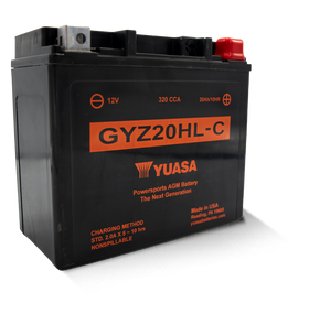 Yuasa GYZ20HLC High Performance Maintenance Free AGM 12 Volt Battery