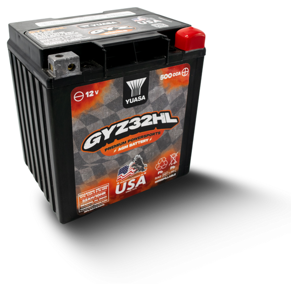 Yuasa GYZ32HL High Performance Maintenance Free AGM 12 Volt Battery