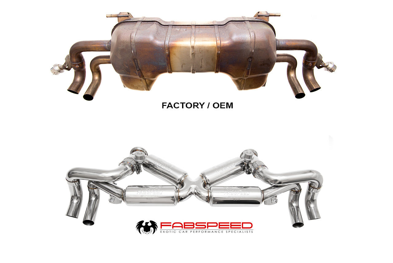 Fabspeed Lamborghini Gallardo LP550-2 / LP560 / LP570 Valvetronic Supersport X-Pipe Exhaust System