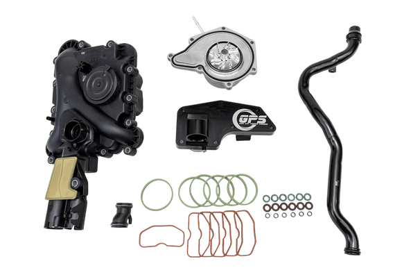 Audi Under Supercharger Service Kit - 3.0T B8 - GPS Aluminum Thermostat Assembly