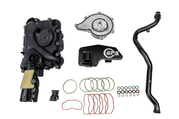 Audi Under Supercharger Service Kit - 3.0T B8 - GPS Aluminum Thermostat Assembly
