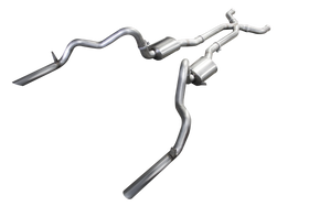 ARH GEN 1 CAMARO 1967 1969 HEADER BACK EXHAUST 3" ANGLE DOWN TIPS - 0