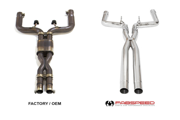 Fabspeed Maserati Ghibli Resonator Bypass X-Pipe