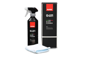 RUPES* G401 GLASS CLEANER / 500ML BOTTLE. INCLUDES SPRAYER AND MICROFIBER TOWEL