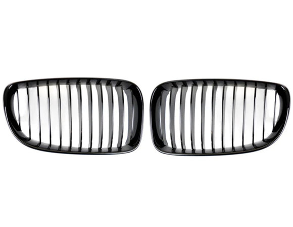 Gloss Black Front Grill Set - E82/E88 1-Series (2008-2013)