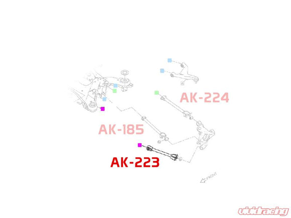 Godspeed Project Adjustable Rear Toe Arms Infiniti Q50 2014-2022