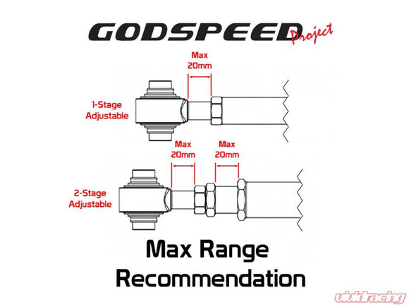 Godspeed Project Adjustable Rear Toe Arms Infiniti Q50 2014-2022