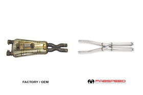 Fabspeed Maserati GT Coupe/Spyder/Gransport Resonator Bypass X-Pipe (2002-2007) - 0