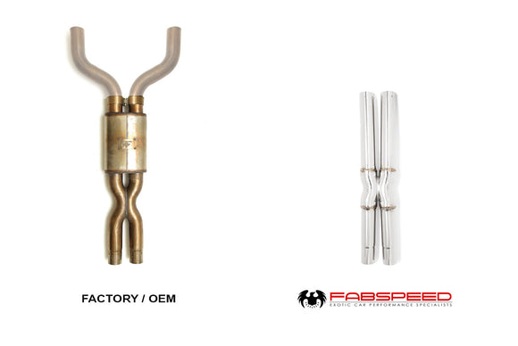 Fabspeed Maserati GranTurismo Resonator Bypass X- Pipe (2008-2019)