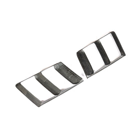 Dry Carbon Fiber Front Bumper Side Air Vent Covers for Audi R8 V10 Plus Coupe 2-Door 16-18 - 0