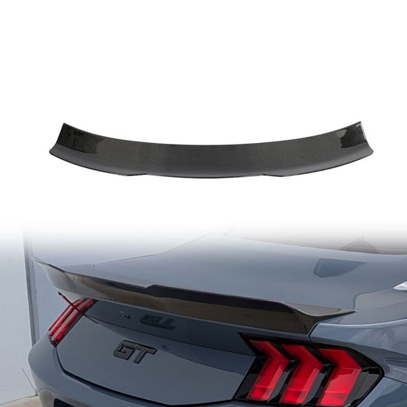 Carbon Fiber Rear Trunk Spoiler for 2024 Ford Mustang Dark Horse