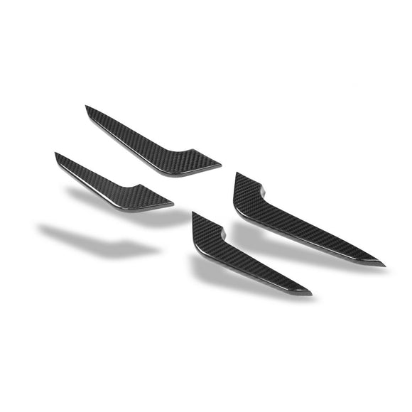 Dry Carbon Fiber Front Bumper Canards for 8Y Audi RS3 2022-2024
