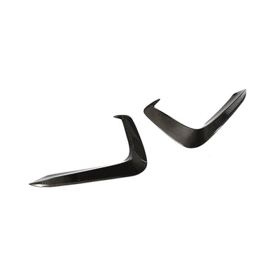 Carbon Fiber Front Bumper Canards for Audi B9 A5 SLine S5 2017-2019