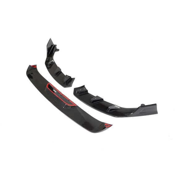 Dry Carbon Fiber 3pc Front Lip for BMW G87 M2 Coupe 2-Door 2023-2024