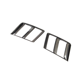Dry Carbon Fiber Front Bumper Side Air Vent Covers for Audi R8 V10 Plus Coupe 2-Door 16-18