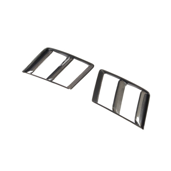 Dry Carbon Fiber Front Bumper Side Air Vent Covers for Audi R8 V10 Plus Coupe 2-Door 16-18