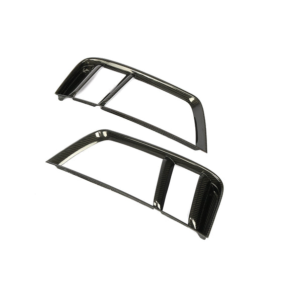 Dry Carbon Fiber Rear Bumper Vent Covers for Audi R8 2016-2018 Base Coupe 2-Door