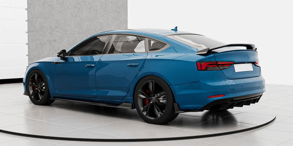 Carbon Fiber Side Skirts V2 for Audi A5 S LINE S5 Sportback Hatchback 4-Door 17-19