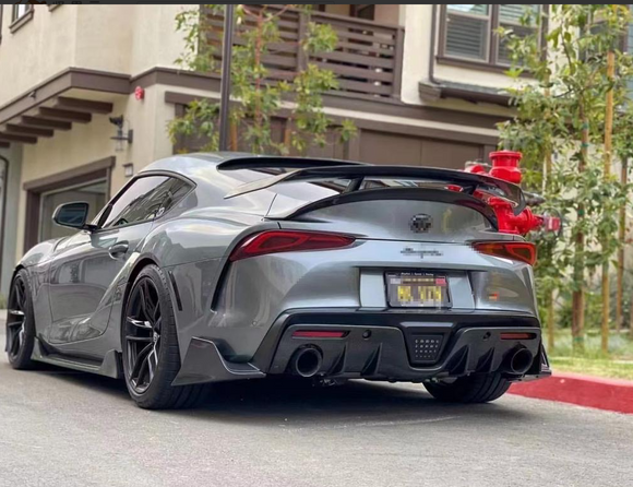 Carbon Fiber Rear Bumper Splitters For Toyota Supra A90 MK5 GR Coupe