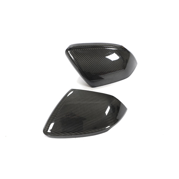 Dry Carbon Fiber Mirror Covers for Lamborghini Urus/Audi Q8 RSQ8 Without Assistant lane