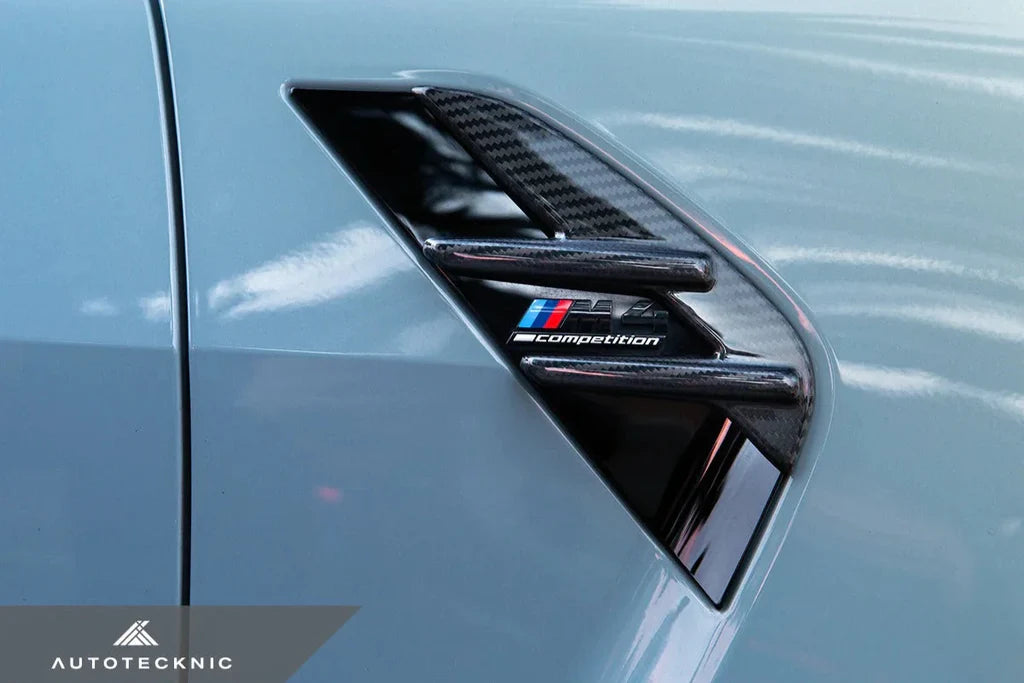 AutoTecknic G8X M3 / M4 Dry Carbon Fiber Fender Trim Set - 0