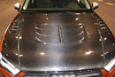 Carbon Fiber Hood With Vents for Audi 8V A3 SLINE S3 Sedan 4-Door 2013-2016-3