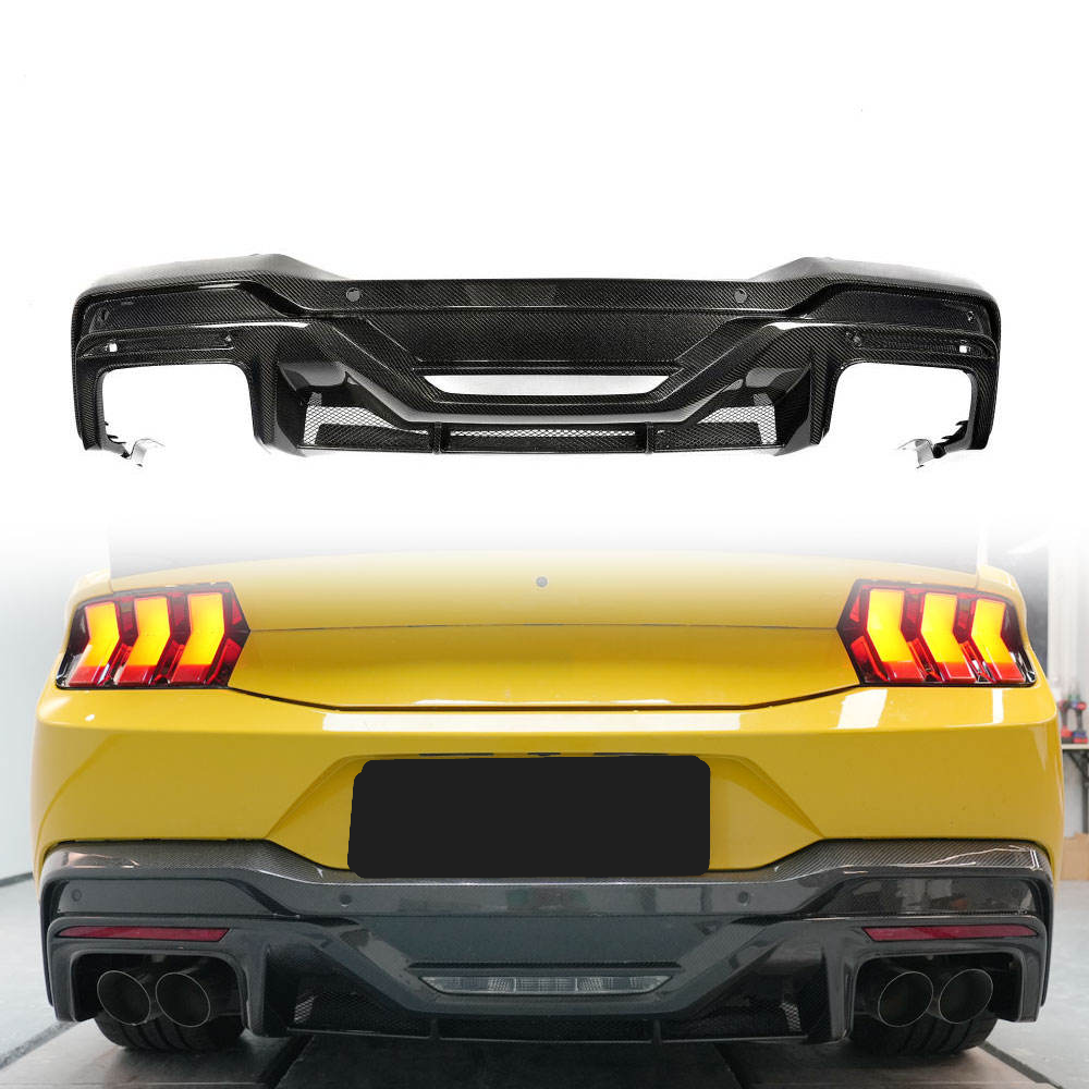 Carbon Fiber Rear Diffuser for Ford Mustang S650 2.0T 2.3T Base Model ...