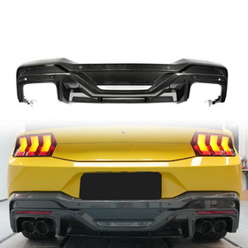 Carbon Fiber Rear Diffuser for Ford Mustang S650 2.0T 2.3T Base Model 2024 - 0