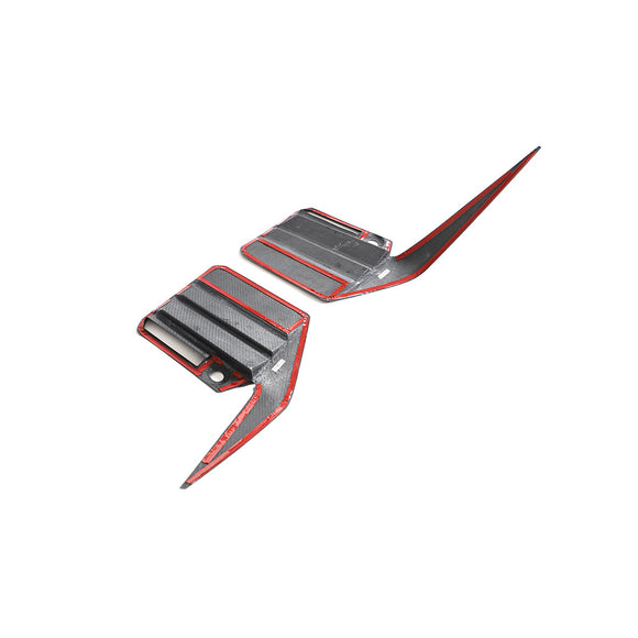 Dry Carbon Fiber Rear Bumper Air Vent Trims for BMW G87 M2 2022-2023