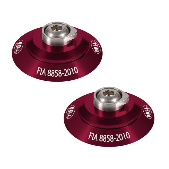 Bell HANS Clip Set - Red FIA8858-2010