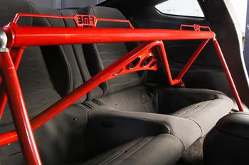 BMR 15-20 Ford Mustang Harness Bar - Black Hammertone - 0