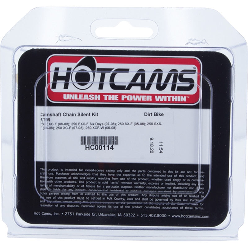 Hot Cams 06-08 250 EXC-F/05-08 250 SX-F Camshaft Chain Silent Kit