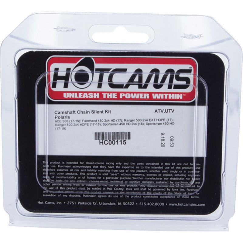 Hot Cams 17-19 ACE 500/2019/2021 Ranger 500 2x4 Camshaft Chain Silent Kit