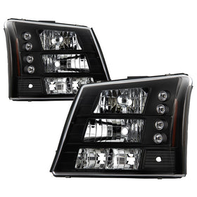 Spyder Chevy Silverado 1500/2500 03-06 Bumper Lights Crystal Headlights Blk HD-YD-CS03-1PC-AM-BK