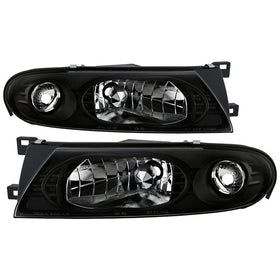 Spyder Nissan Altima 93-97 Crystal Headlights Black HD-YD-NA93-BK