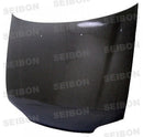 Seibon 92-95 Honda Civic 4DR OEM Carbon Fiber Hood-1