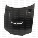 Seibon 95-96 Nissan Skyline R33 GT-R (BCNR33) JU-Style Carbon Fiber Hood-1