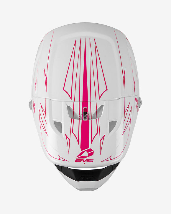 EVS T3 Pinner Helmet 50-50 White/Pink/Black Youth - Medium