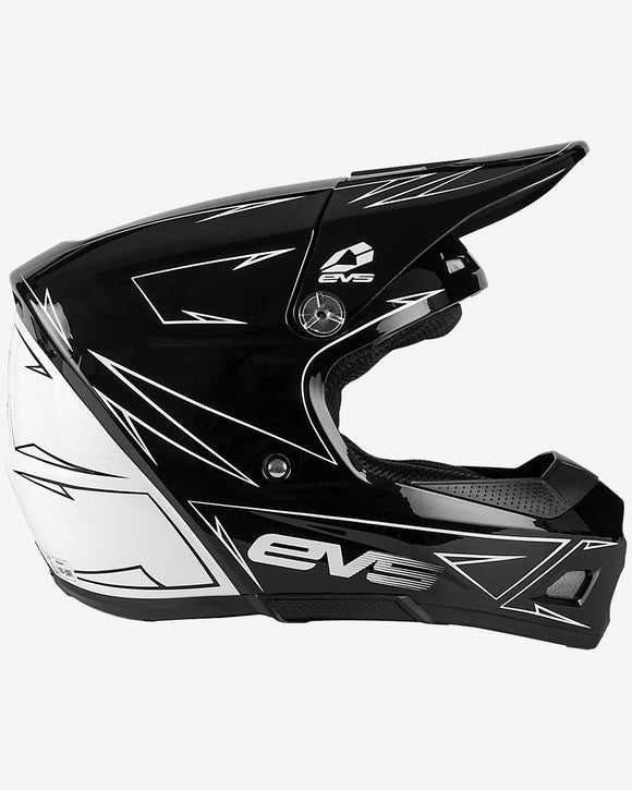 EVS T3 Pinner Helmet 50-50 Black/White Youth - Small