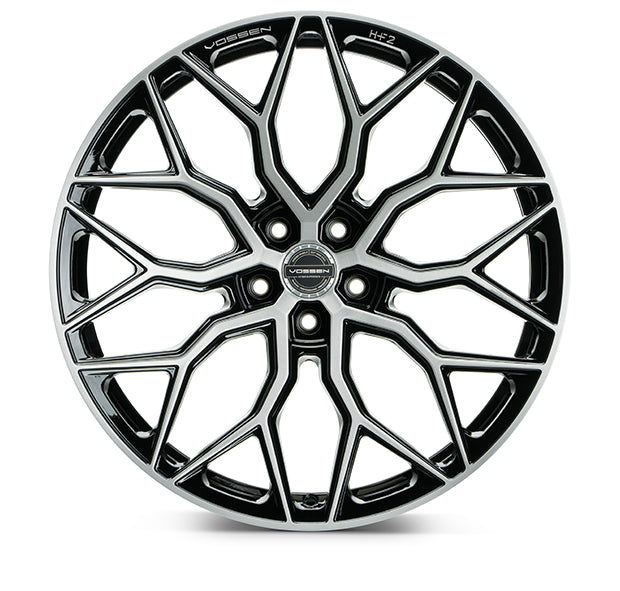 VOSSEN HF2 24 X 10 +32 5 X 120 DEEP CB72.56 BRUSHED GLOSS BLACK