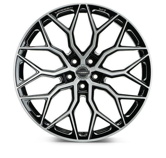 VOSSEN HF2 19 X 9.5 +40 5-120 FLAT CB72.56 BRUSHED GLOSS BLACK