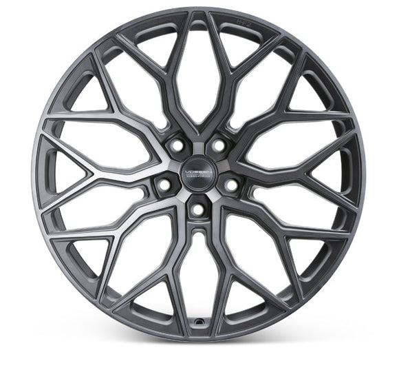 VOSSEN HF2 20 X 10 +45 5 X 120 DEEP CB72.56 TINTED MATTE GUNMETAL