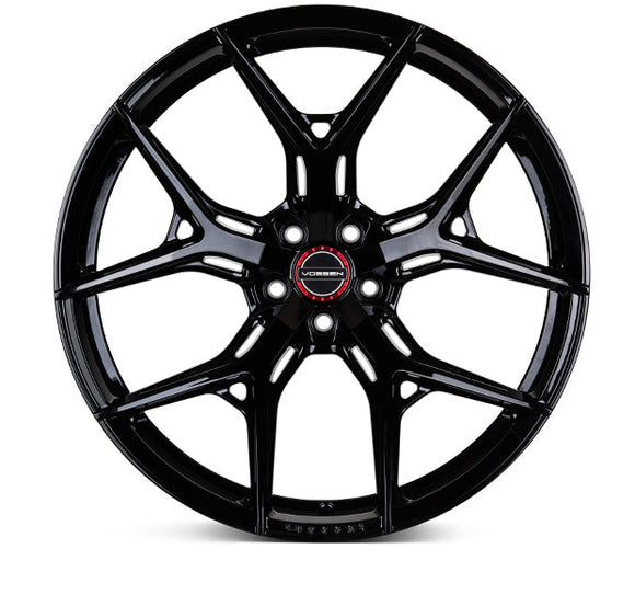 VOSSEN HF5 22 X 9 +30 5-120 FLAT CB72.56 GLOSS BLACK