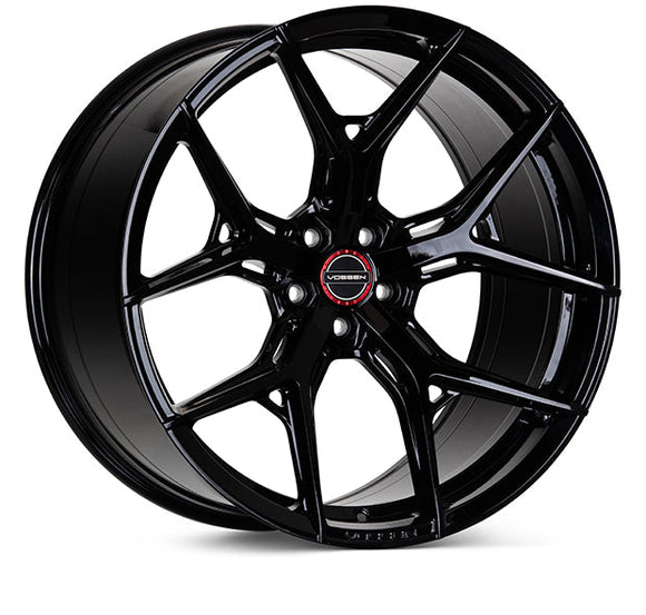VOSSEN HF5 22 X 9 +32 5-114.3 FLAT CB73.1 GLOSS BLACK