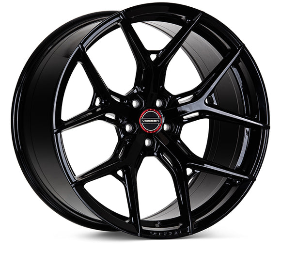 VOSSEN HF5 19 X 10 +28 5 X 120.65 DEEP CB70.3 GLOSS BLACK