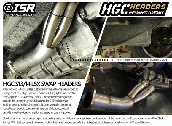 ISR Performance HGC LS Swap Header - Nissan 240sx 89-98 - 1 3/4"
